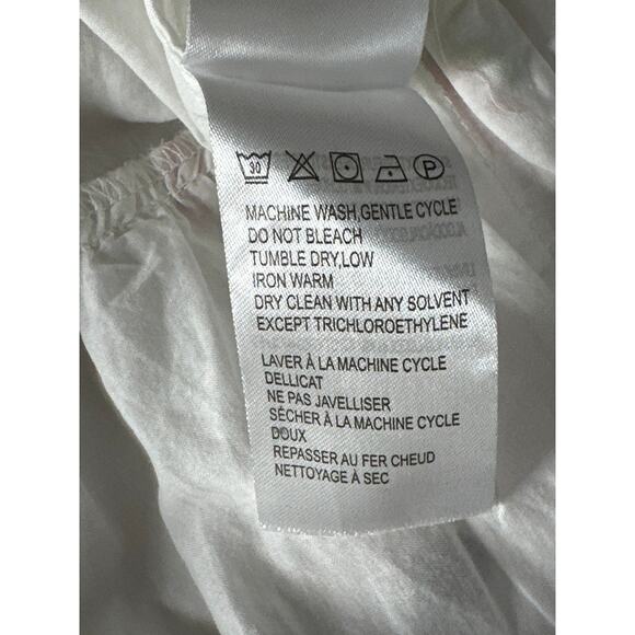 FARM Rio Nanaju Dress Floral Polka Sleeveless Smocked Tiered Midi White Medium - Picture 8 of 9